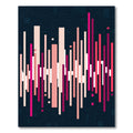 Pink Vertical Bar Abstract Rug