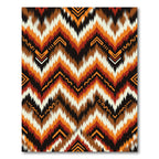 Earthy Tones Chevron Tribal Rug
