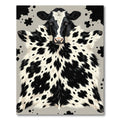 Bold Monochromatic Holstein Spotted Cow Hide Rug