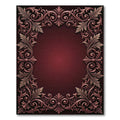Ornate Rococo Vine Border Rug