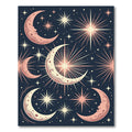 Celestial Moon and Starry Night Rug