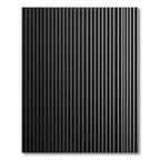 Deep Charcoal Vertical Plank Overlay Rug