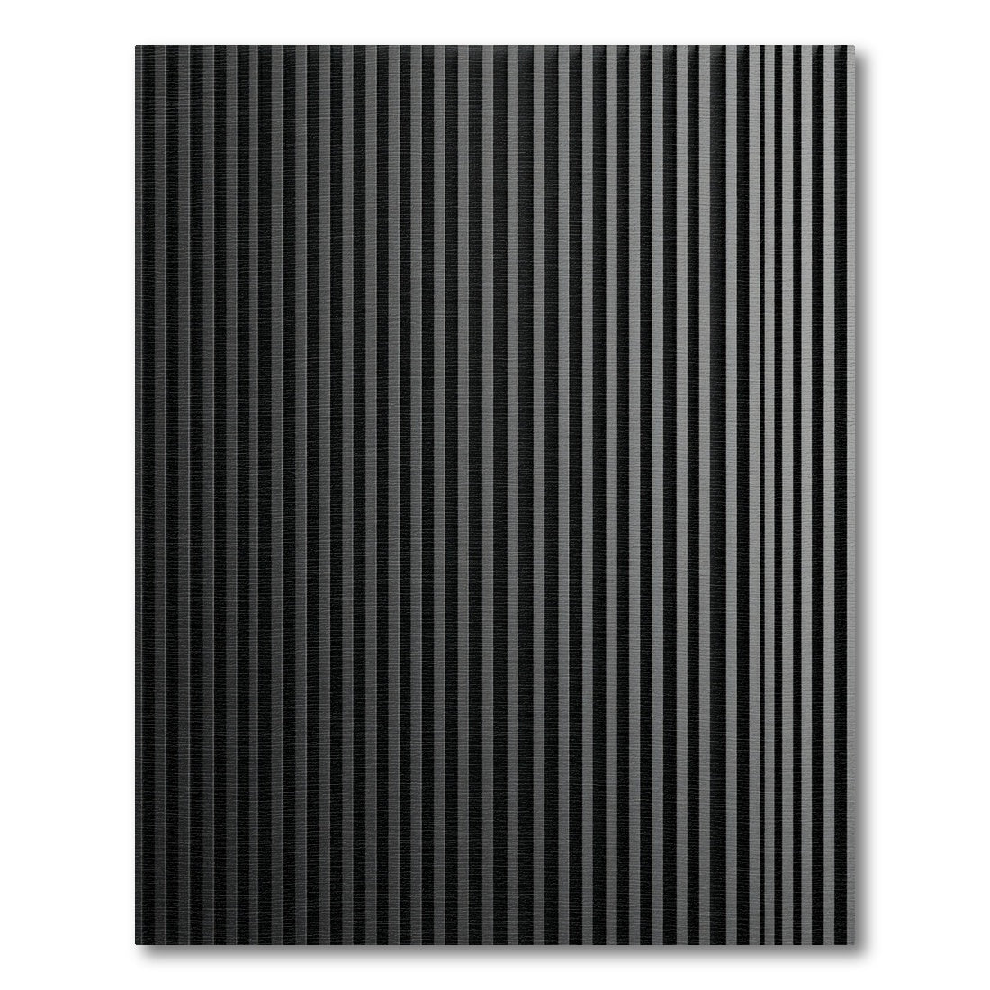 Deep Charcoal Vertical Plank Overlay Rug
