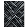 Monochromatic Geometric Intersecting Linear Art Rug