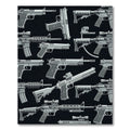 Graphic Monochrome Tactical Weaponry Grid Rug