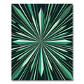 Radiant Crystal Starburst Green Rug
