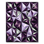 Geometric Amethyst Crystal Facet Rug