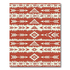 Terracotta Arrow Geometric Tribal Rug