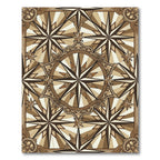 Antique Compass Rose Starburst Rug