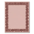 Brown Greek Key Scrolls Border Rug
