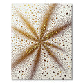 Radiant Gold Bursting Speckle Composition Rug