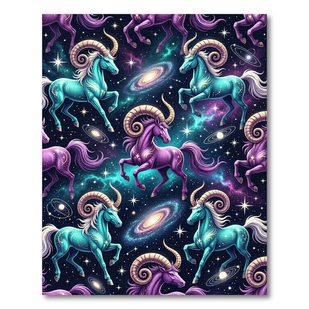Celestial Cosmic Ram Galaxy Constellation Rug