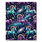 Celestial Cosmic Ram Galaxy Constellation Rug