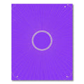 Radiant Purple Sunburst Circle Stars Rug
