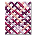 Geometric Intersecting Berry and Peach Lattice Rug