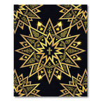 Gilded Celestial Cross Star Medallion Rug