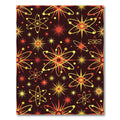 Atomic Stars Red Yellow Orbit Rug