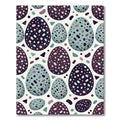 Spotted Indigo Teal Speckled Easter Egg Rug