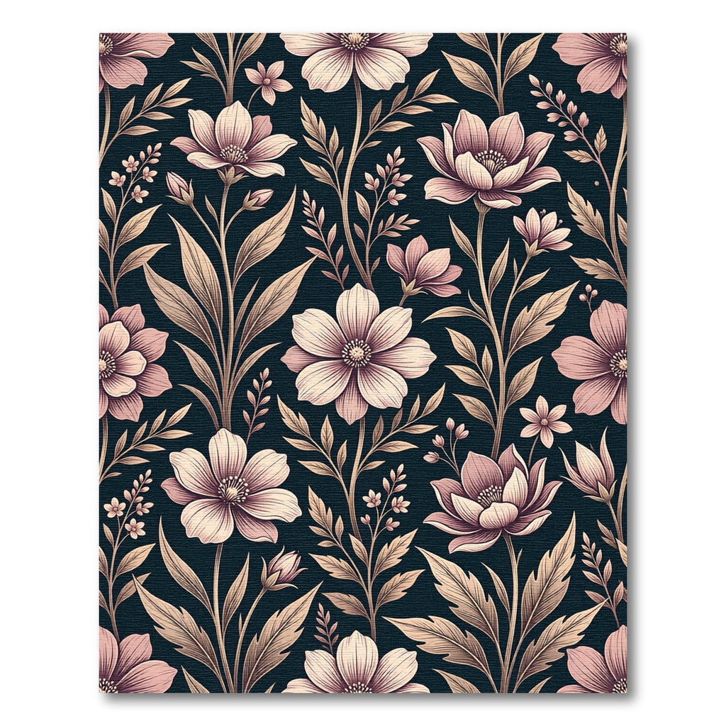Vintage Blush Floral SprigsRug Rug