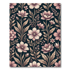 Vintage Blush Floral SprigsRug Rug