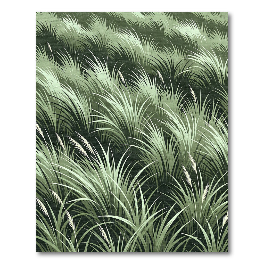 Lush Emerald Grass Field Meadow Rug
