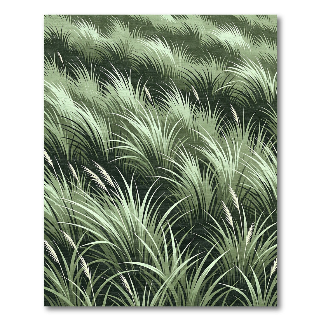 Lush Emerald Grass Field Meadow Rug