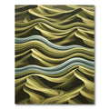 Golden Dune Waves Abstract Landscape Rug