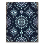 Mystic Indigo Celestial Eye Medallion Rug