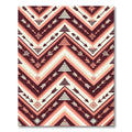 Crimson Arrow Tribal Chevron Rug