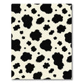 Black and White Spotted Cow Hide Rug