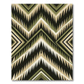 Earth Tones Jagged Chevron Tribal Rug