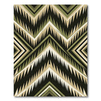Earth Tones Jagged Chevron Tribal Rug