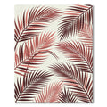Crimson Palm Frond Repeat Rug