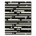 Modern Monochromatic Abstract Linear Grid Rug