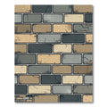 Mottled Brick Pattern Texture Rug