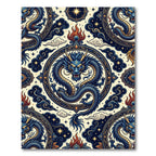 Celestial Blue Dragon Medallion Rug