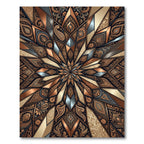 Ornate Copper Paisley Starburst Rug
