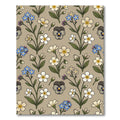 Delicate Botanical Garden Floral Medley Rug