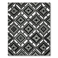 Monochromatic Diamond Geo Tribal Rug