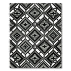 Monochromatic Diamond Geo Tribal Rug
