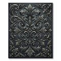Ornate Silver Acanthus Scroll Work Rug