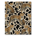 Golden Leopard Black Spotty Jungle Rug