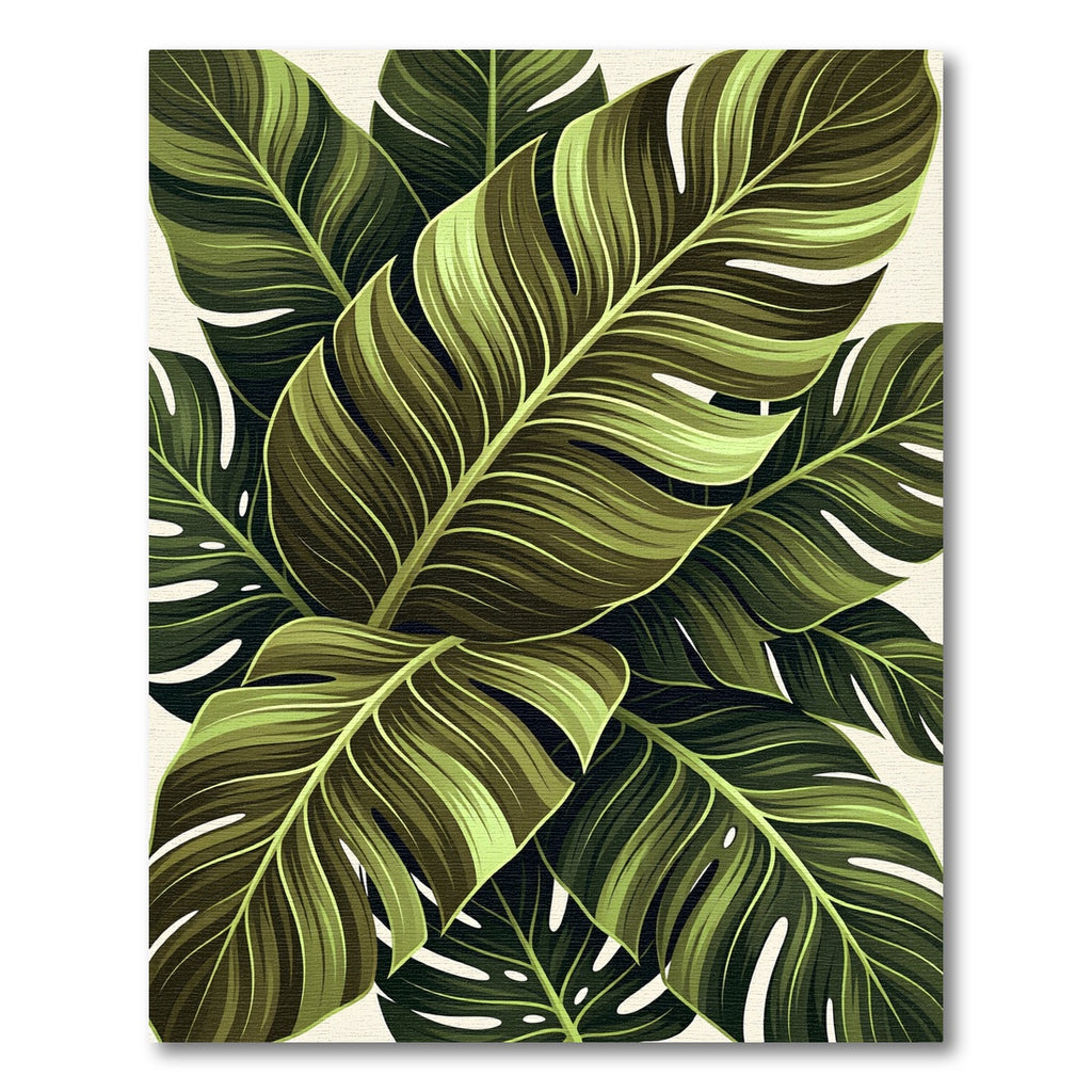 Verdant Leafy Paradise Texture Rug