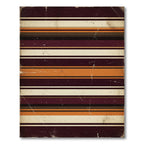 Vintage Earth Tone Striped Rug