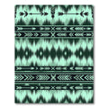 Teal Arrow Tribal Stripe Rug