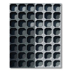 Monochrome Geometric Octagonal Grid Texture Rug