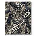 Exotic Wild Cat Spotted Feline Art Rug