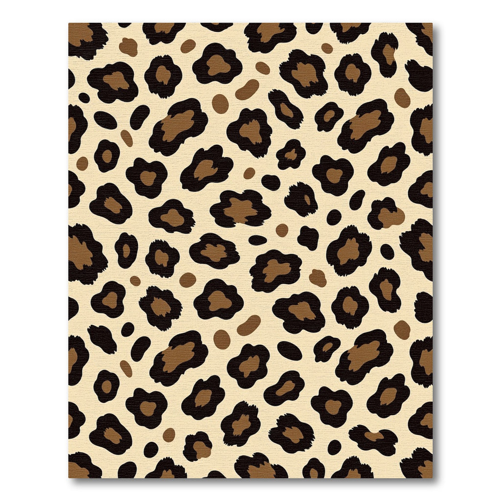 Brown Black Spotted Animal Print Rug