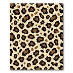 Brown Black Spotted Animal Print Rug