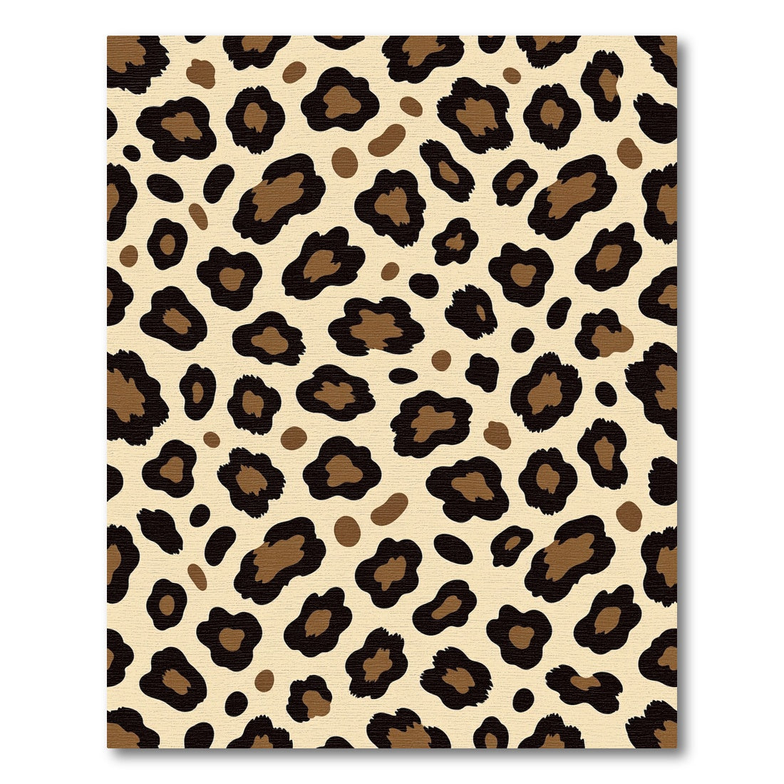 Brown Black Spotted Animal Print Rug